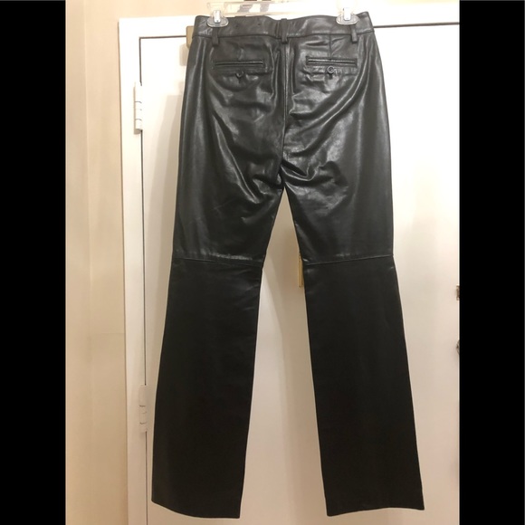 BNWT EXPRESS STYLIST BLACK LEATHER PANTS 0 - Picture 2 of 8